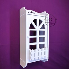 تصویر شلف پوشاننده لوله و شیرگاز عمودی(طرح پنجره باغچه دار) 