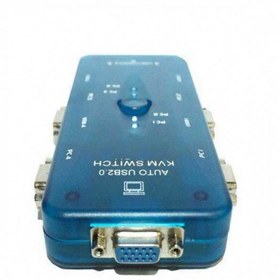 تصویر سوییچ چهار پورت KVM اتوماتیک USB 4 Port KVM Switch