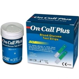 تصویر نوار تست قند خون آنکال پلاس ۵۰ عددی On Call plus Test Strips 50 pcs