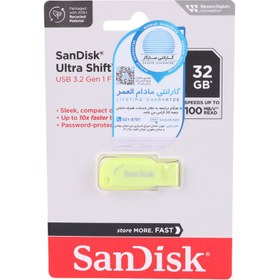 تصویر فلش مموری سن دیسک مدل  ULTRA SHIFT CZ410 ظرفیت 32 گیگابایت ULTRA  SHIFT CZ410 USB 3.0 32GB Flash Memory