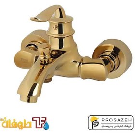 تصویر شیر حمام طوفان فلز مدل بامبو Tofan Felez Bath Faucet Bambo Model