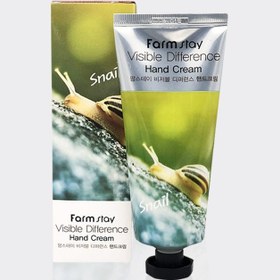 تصویر کرم دست حلزون فارم استی مدل Farm Stay Visible Difference Hand Cream (Snail ) 