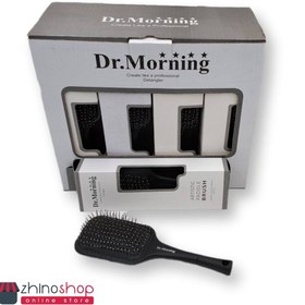 تصویر برس مو سر دندانه فلزی دکتر مورنینگ (فوق العاده باکیفیت) ا Dr. Morning metal hair brush Dr. Morning metal hair brush