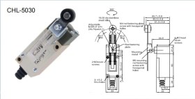 تصویر میکروسوییچ دو طرفه قابل تنظیم تیپ باریک طرح امرن 