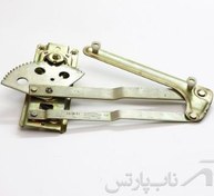 تصویر شیشه بالابر دستی پیکان وانت جلو چپ مکانیسم دو بازو 