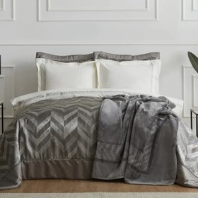 تصویر سرویس جهیزیه 8 پارچه کاراجاهوم Celeste خاکستری karaca home Karaca home