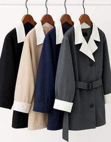 تصویر بارانی یقه نارنگ 