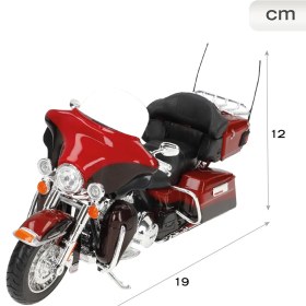 تصویر ماکت موتور هارلی Harley Davidson برند مایستو ماکت دایکاست موتورسیکلت هارلی دیویدسون الکترا گلاید
