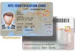 تصویر آیدی کارت آمریکا لایه باز(USA ID Card) 