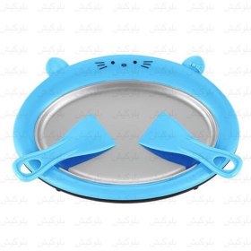 تصویر بستنی ساز رولی خانگی طرح فانتزی گربه 