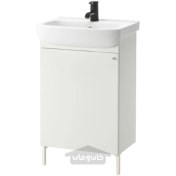 تصویر دستشویی با درب/روشویی/شیر آب ایکیا مدل IKEA NYSJÖN / BJÖRKÅN تحویل 29 روزه IKEA NYSJÖN / BJÖRKÅN Wash-stnd w door/wash-basin/tap