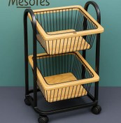 تصویر جای پیاز و سیب زمینی چوبی مدل نایس عروس نوین 2 طبقه 