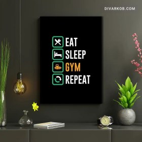 تصویر تابلو انگیزشی روتین باشگاه | gym routine 