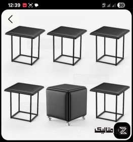 تصویر مکعب فلزی 5 عددی کم جا 