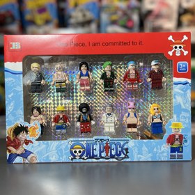تصویر پک ۱۲ عددی مینی فیگور لگویی وان پیس(one piece) 