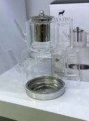 تصویر کتری قوری پیرکس کف استیل ترکیه 