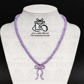 تصویر گردنبند فیمو پاپیونی 