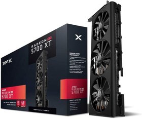 تصویر کارت گرافیک ایکس اف ایکس مدل RX 5700 XT 3FAN 8G کارکرده 