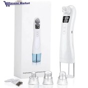 تصویر میکرودرم اسکوم دار آبریژن بلک هد خانگی Blackhead Facial Steamer Beauty Equipment Electric Heat Blackhead Remover Vacuum