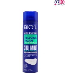 تصویر فوم اصلاح بیول حاوی عصاره نعنا مناسب پوست نرمال 200 میل Biol Foam Shaving Mint Extract For Normal Skin 200ml