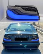 تصویر چراغ عقب طرحBMW دودی پرشیا ال ای دی آبی 
