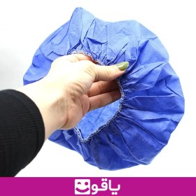 تصویر کلاه یکبار مصرف کشدار بیمارستانی کلاه آبی بیمارستانی استیریل 