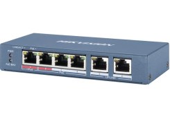 تصویر سوییچ شبکه 4 پورت PoE هایک ویژن مدل DS-3E0106HP-E 