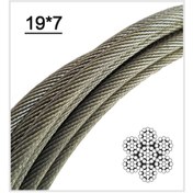 تصویر سیم بکسل نتاب سایز ۸ میلی متر با مغزی فولادی 