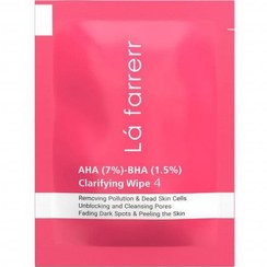 تصویر پد پاکسازی کننده و لایه بردار پوست لافارر مدل %1.5 AHA 7%-BHA بسته 30 عددی 