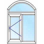 تصویر پنجره دو جداره سایز ۱۰۰۰*۱۰۰۰ 