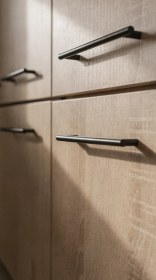 تصویر دستگیره کابینت میله ای سایز ۱۵ سانتی‌متر مشکی 