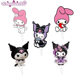 تصویر تاپر کیک ۵ عددی ۶ سانتی تم کرومی 