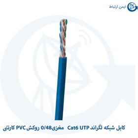 تصویر کابل شبکه لگراند تمام مس CAT6 utp با مغزی 48 