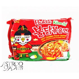 تصویر نودل کره ای کیمچی سامیانگ 135 گرم | بسته 5 عددی | korea samyang kimchi noodle 