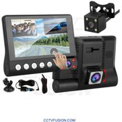 تصویر دوربین ثبت وقایع خودرو مدل 3 لنز صفحه تاچ Car event recording camera model 3 touch screen lens