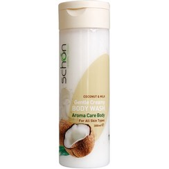 تصویر شامپو بدن کرمی مغذی شیر نارگیل شون Schon Nourishing Coconut Milk Creamy Body Shampoo