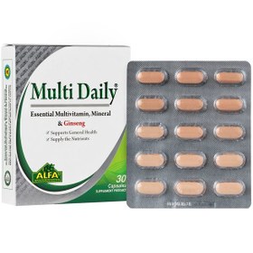 تصویر قرص مولتی دیلی آلفا ویتامینز 60 عدد Alfa Vitamins Multi Daily 60 Tablets