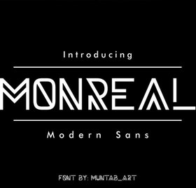 تصویر فونت مدرن Monreal 