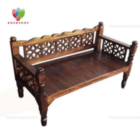 تصویر تخت سنتی چوبی 60*120 کد 246 