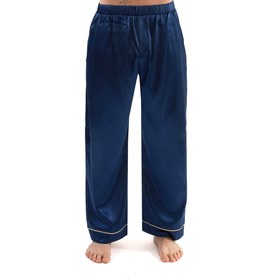 تصویر پیژامه مردانه سرمه ای 