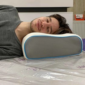 تصویر بالش طبی مموری فوم موج XL تنفسی Breathable wave XL memory foam medical pillow