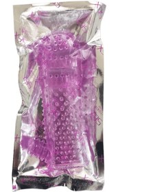 تصویر کاندوم سیلیکونی خاردار ویبراتوردار مدل آناتومیک (دائمی و قابل شستشو) Anatomic model silicone condom with vibrator (permanent and washable)