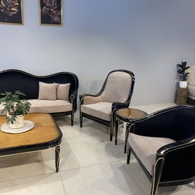 تصویر مبل کلاسیک چوبی روما 