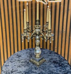 تصویر شمعدان کریستال ۵ شاخه 