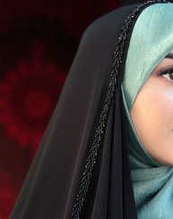 تصویر چادر عربی جواهردوزی گندم ندا نانو امارات 