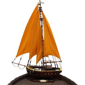 تصویر ماکت کشتی چوبی طول 40 سانتیمتری خردلی 