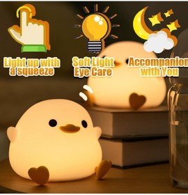 Night Lights For Kids Usb Rechargeable Lamps, Bpa-free Abs+silicone Bedside  Lamp For Breastfeeding,color Changing, Yellow Sitting Pear