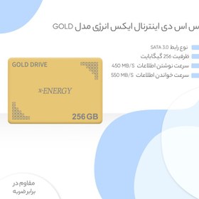 تصویر اس اس دی اینترنال ایکس انرژی مدل GOLD ظرفیت 256 گیگابایت SSD X-Energy Internal GOLD 256GB