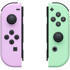 تصویر جوی کان سبز و بنفش نینتندو سوییچ Joy-Con Pastel Purple / Pastel Green 