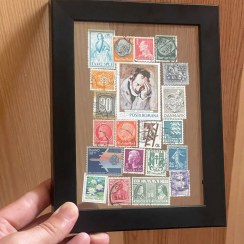 تصویر قاب عکس تمبر های قدیمی stamp-photo-frame